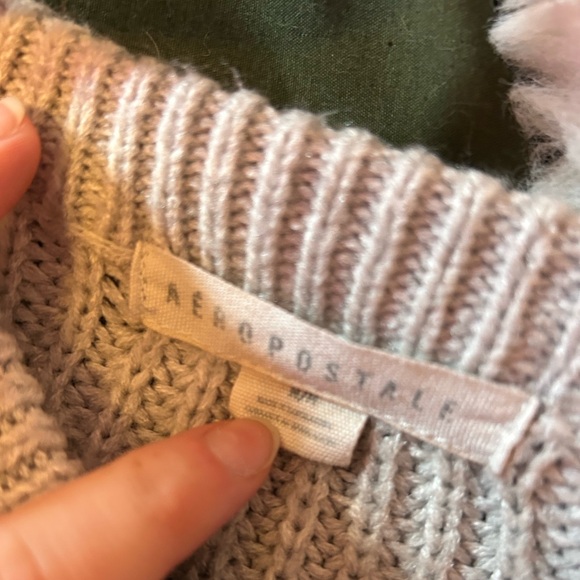 Aeropostale Grey Knit Cardigan - Picture 3 of 3